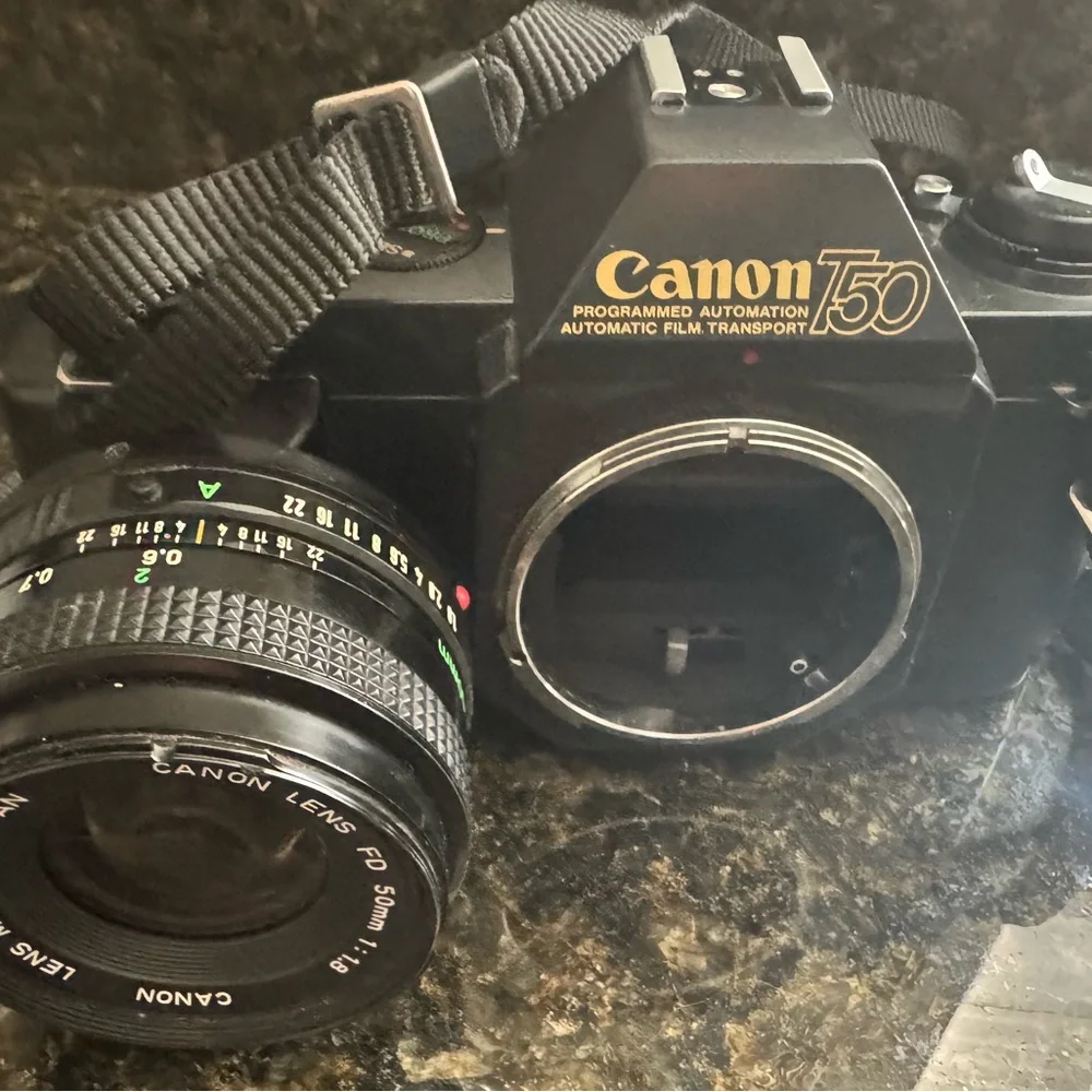 Canon T50 Black Film Camera with Lens